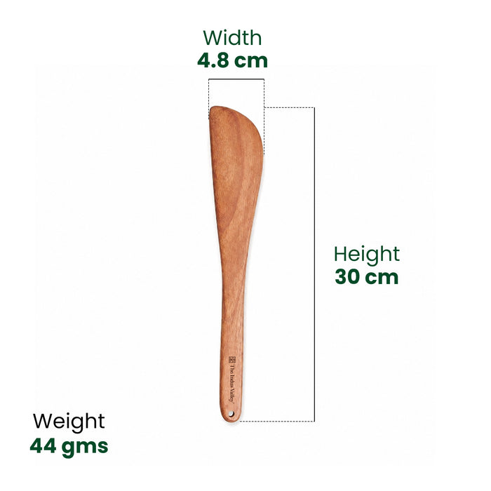 100% Natural Neem Wood Cooking & Serving Spatula/Ladles, Set of 4, Toxin-free, Anti-microbial