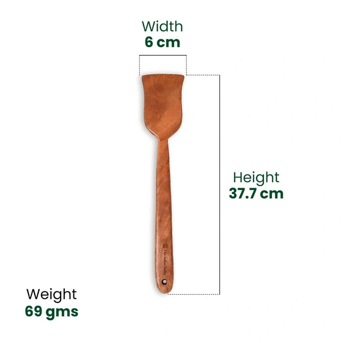 100% Natural Neem Wood Cooking & Serving Spoons/Spatula/Ladles, Set of 6, Toxin-free, Anti-microbial