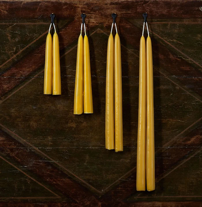 12" Bees Wax Tapers