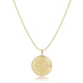 17" CHOKER CLASSIC GOLD 2MM BEAD - CHERISH LARGE GOLD LOCKET