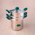 5L Premium Stainless Steel Multi-Purpose Steamer Pot Set for Idli, Momos, Dhokla, Vegetables & Steam Cooking