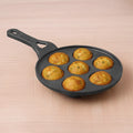 7 Pit CASTrong Cast Iron Paniyaram/Appe Pan 21cm Pre-seasoned, Nonstick, 100% Pure, Toxin-free