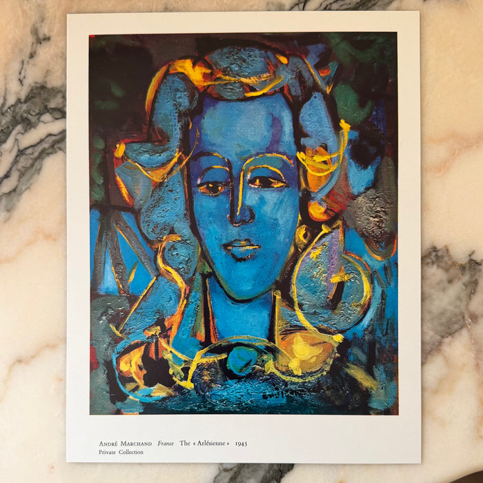 Vintage 1962 André Marchand "The Arlésienne" Art Print