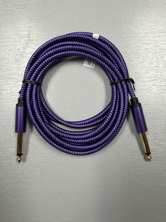 10ft. Braided Instrument Cable Purple
