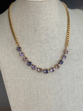 Mini Oakland Necklace Purple Mix