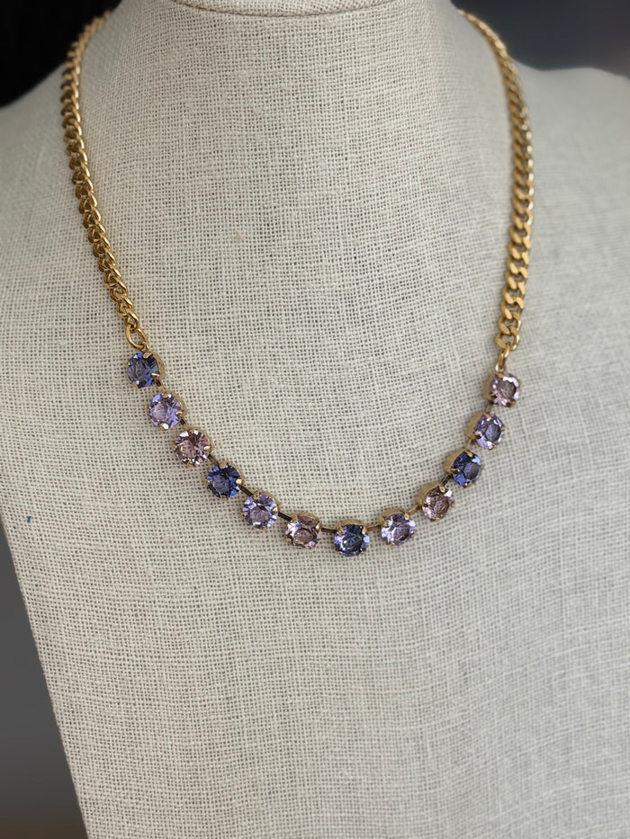 Mini Oakland Necklace Purple Mix