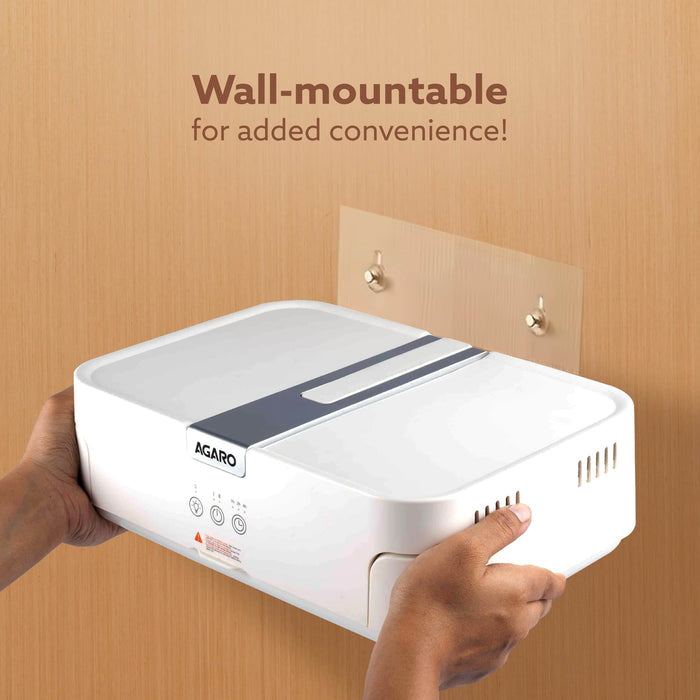 Compact electric clothes dryer machine with 3D hot air technology for fast drying