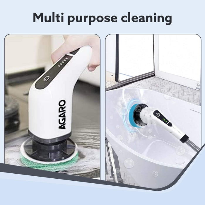 Complete set of replacement brushes and accessories for AGARO Royal Electric Spin Scrubber