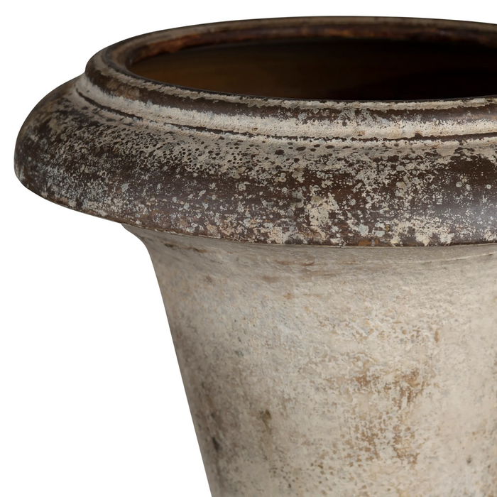 Aged Metal Urn
