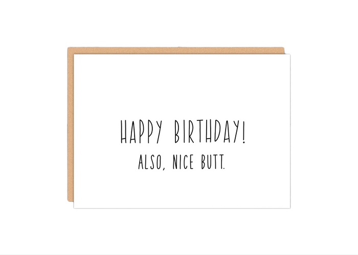 Also Nice Butt Card
