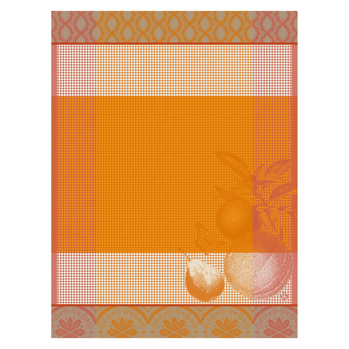Arrière-Pays Orange Waffle Dishtowel