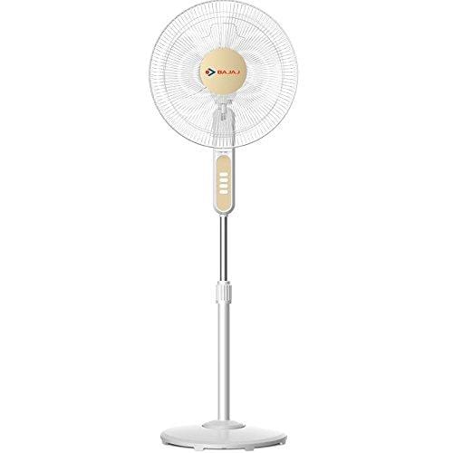 Bajaj BP07 Pedestal Fan 400mm 3-Blades (White) - KITCHEN MART