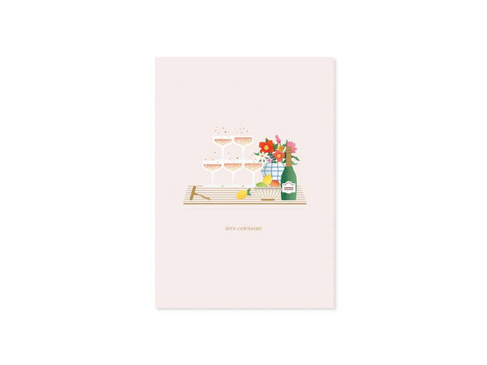 Bar Cart Pop-Up Card