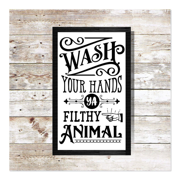 Filthy Animal 11" x 18" Framed