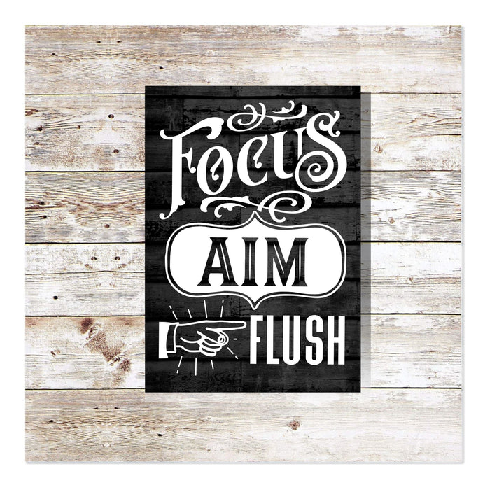 Focus Aim Flush 12" x 16"