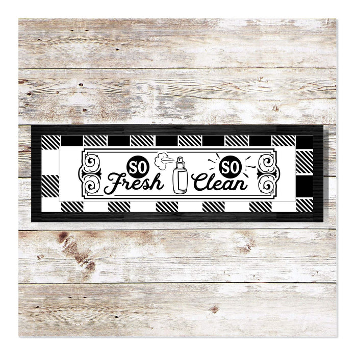 So Fresh So Clean 21" x 7" Framed Double Layer