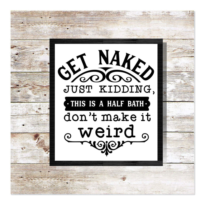 This is a Half Bath 16" x 18" Framed