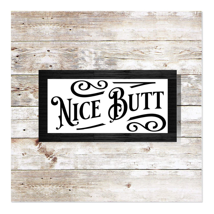 Nice Butt 11.5" x 6" Framed