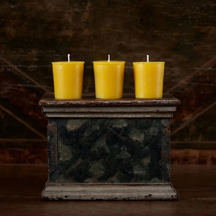 Beeswax Votives, set of 3