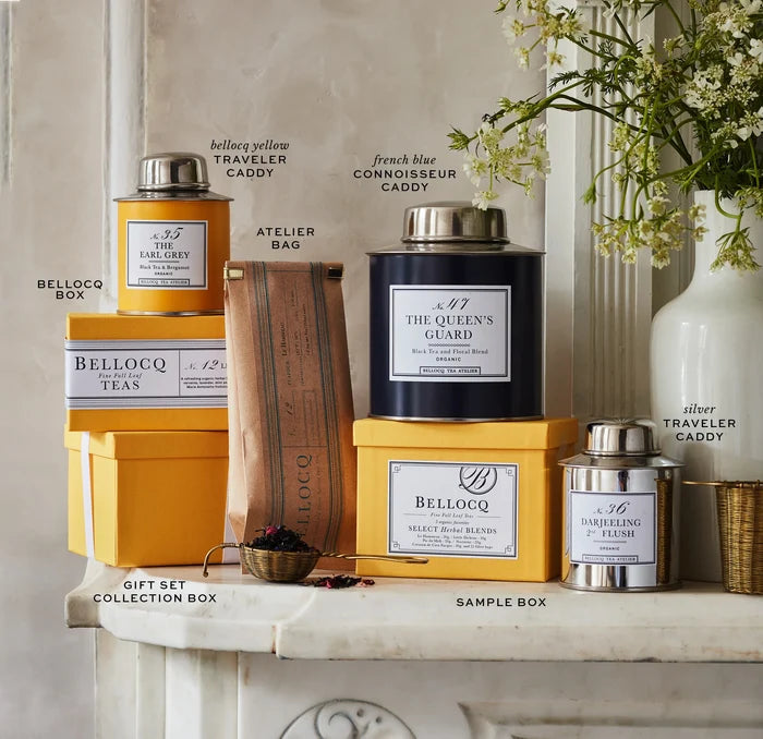 Bellocq Breakfast Tea Blend, Yellow Traveler Caddy