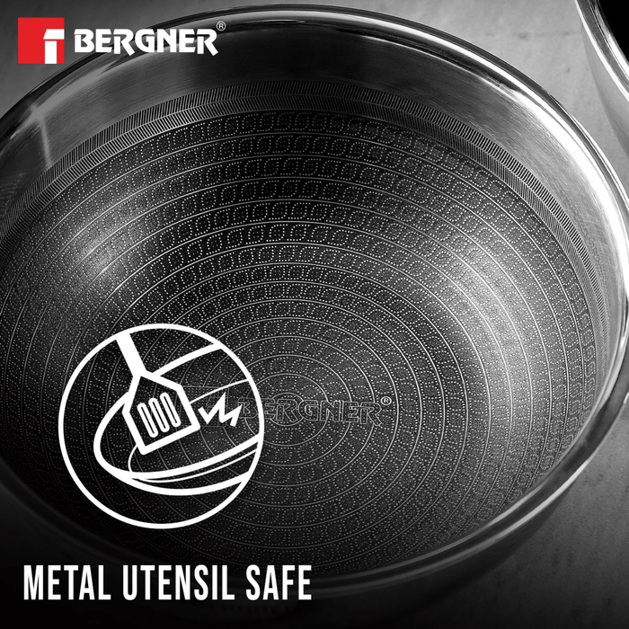 Bergner Hitech Giro Triply Stainless Steel 6PC Tasra Set with Steel Guard Technology