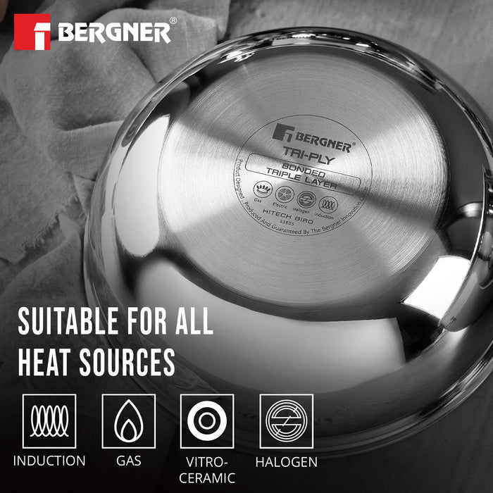 Bergner Tasla with Stay Cool Handle and Non-Stick Mesh Pattern