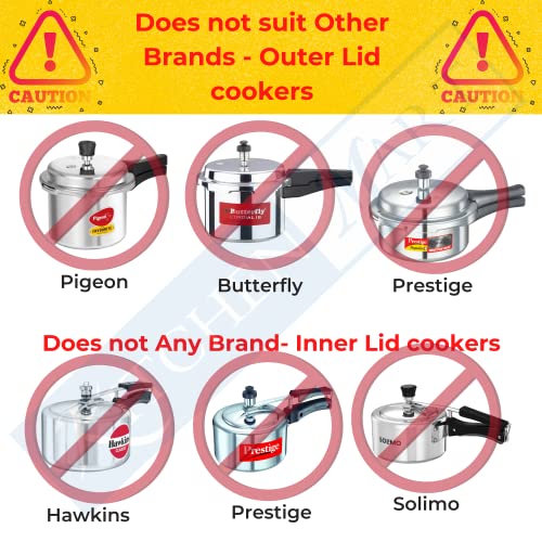Bergner Spares Compatible with Argent Triply Pressure Cookers (Gasket (For 5.5 & 3.5 Ltr Pan Cooker))