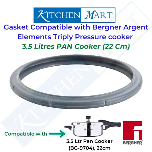 Bergner Spares Compatible with Argent Triply Pressure Cookers (Gasket (For 5.5 & 3.5 Ltr Pan Cooker))