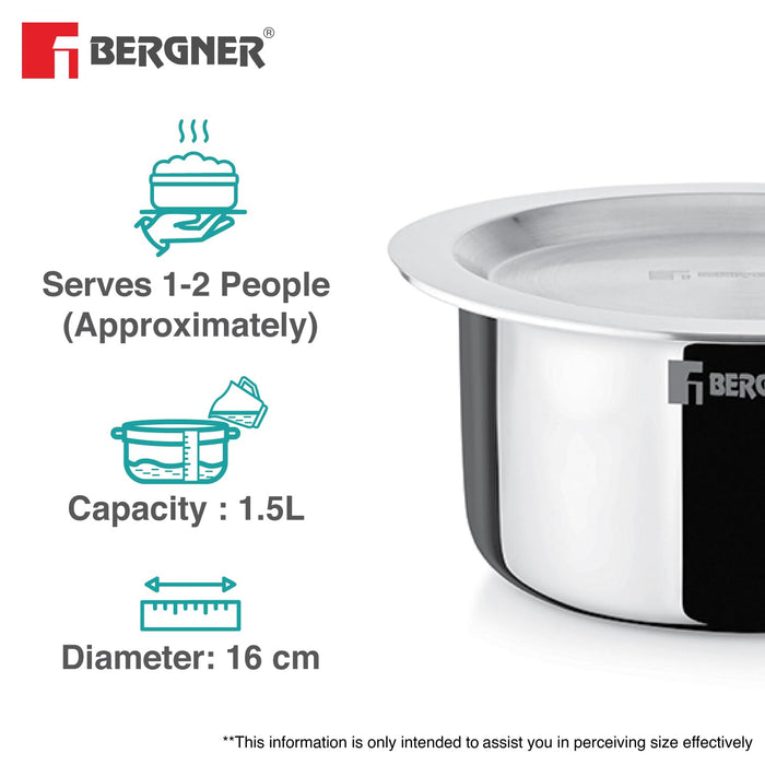 Triply construction cookware set with even heat distribution technology