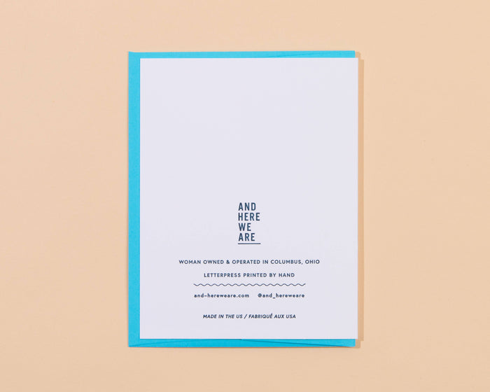 Birthday Hunk (David) Letterpress Greeting Card - Guys