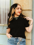 Black Short Sleeve Arrow Pocket Tee