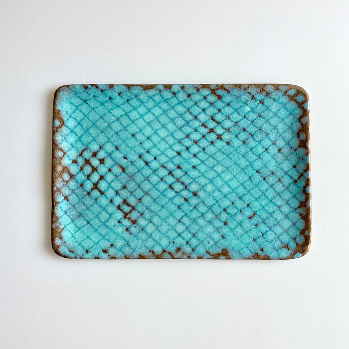 Blizzard Blue Medium Rectangular Serving Tray