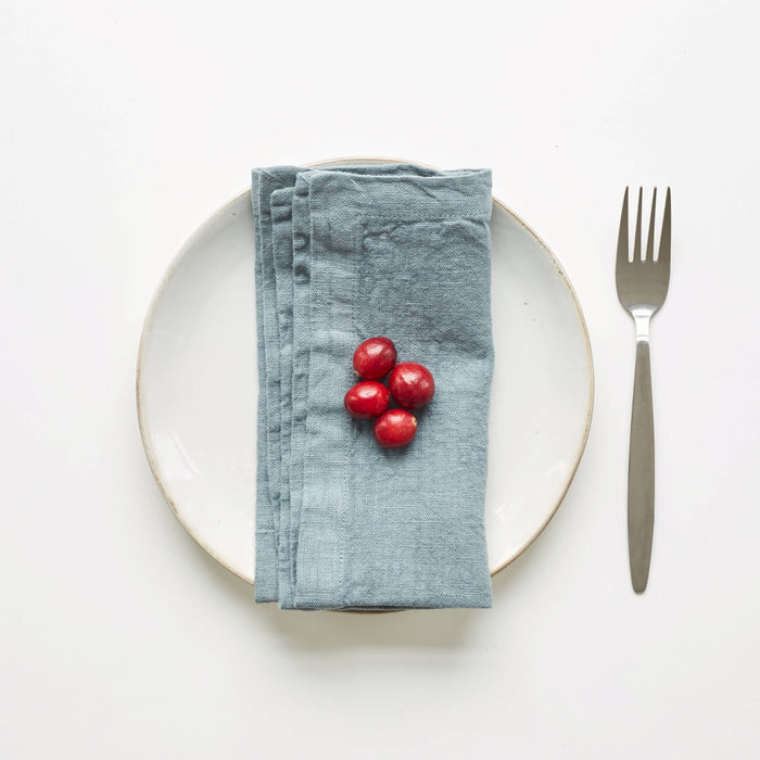 Blue Fog Linen Napkins Set of 2