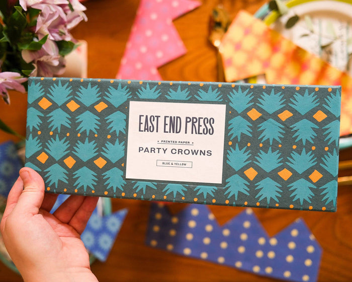 Blue Paper Crowns
