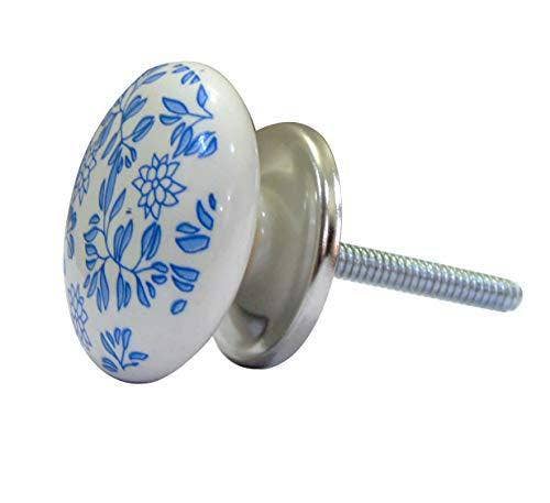 Blue Shabby Ceramic knobs