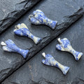 Blue Sodalite Crystal Angel Pendant (Silver Bail)
