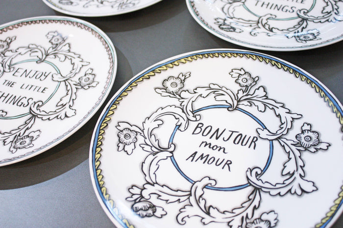 Bonjour Mon Amour - 8" Salad Plate