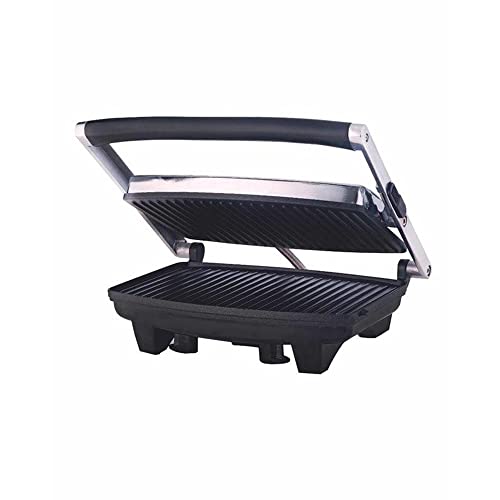 Borosil Jumbo 1000-Watt Grill Sandwich Maker, Black