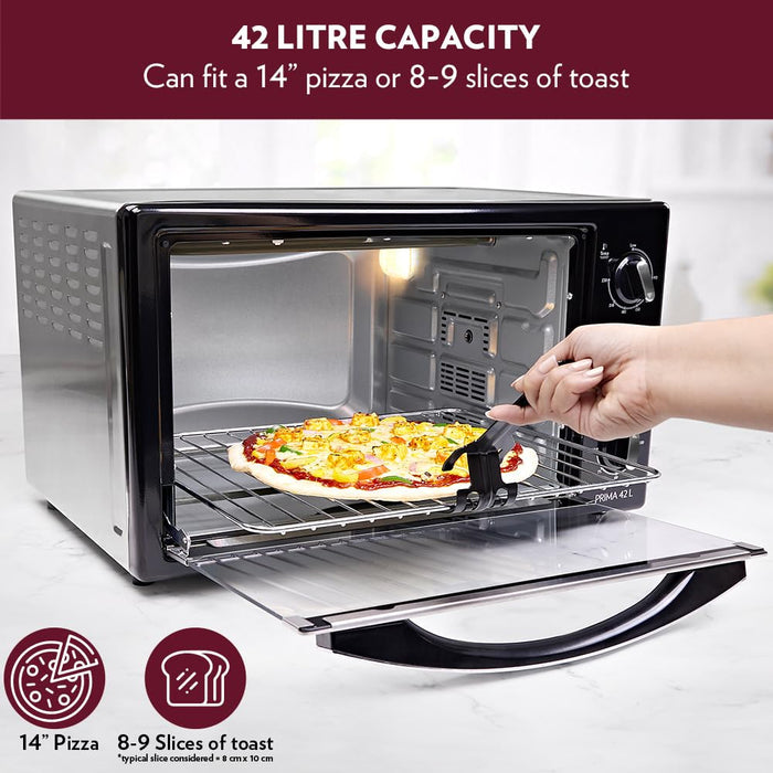 Borosil Prima BOTG42CRS14 42-Litre Oven Toaster Grill (Black)