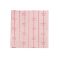 Bow Cocktail Napkins, Large Pink