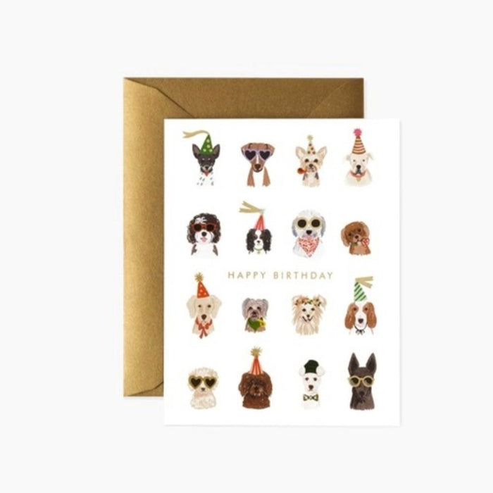 Boxed Set of Party Pups Birthday Card