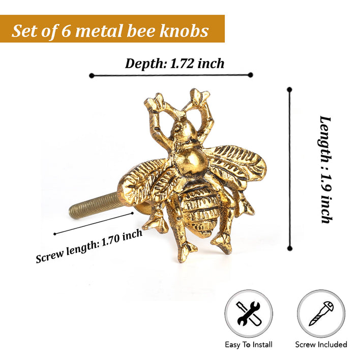 Brass Bee Knob