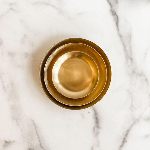 Brass Stacking Tray Set