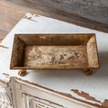 Burnished Pastoral Rectangular Tole Tray
