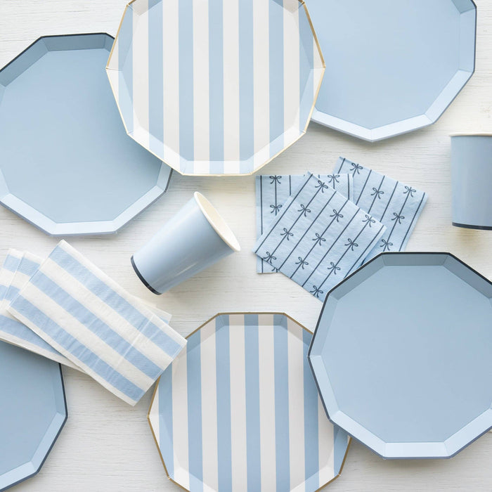 Cabana Stripe Guest Towels, Sky Blue
