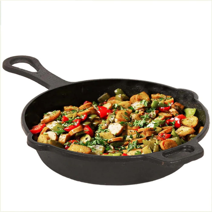 CASTrong Cast Iron Fry Pan/Skillet 23cm 1.4L, Pre-seasoned, Naturally Nonstick, 100% Pure, Toxin-free, Induction