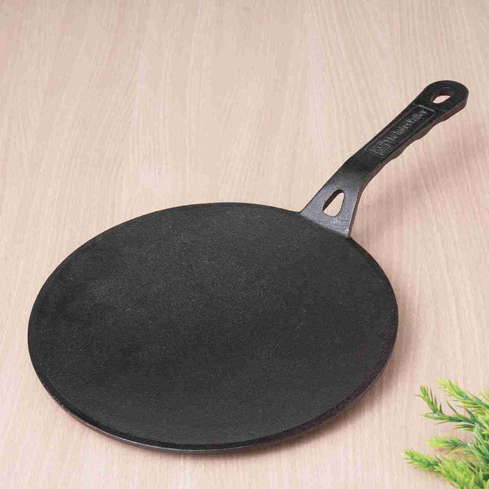 CASTrong Cast Iron Tawa 26cm, Pre-seasoned, Nonstick, 100% Pure, Toxin-free