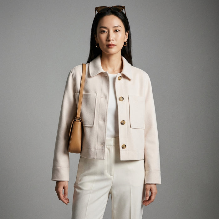 Veste oversize décontractée grise - Koreanxwear - Taille S