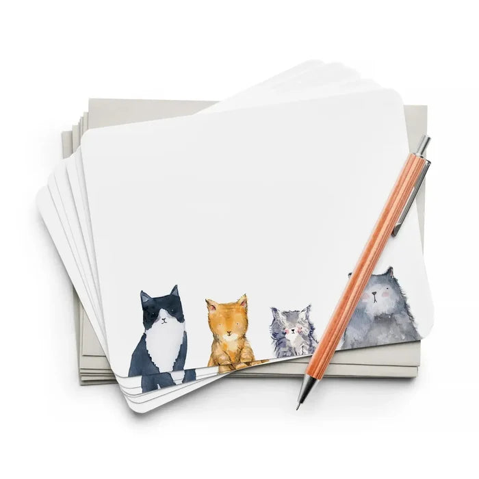 Cat's Meow Flat Note (Boxed Set of 8) Stationery Set