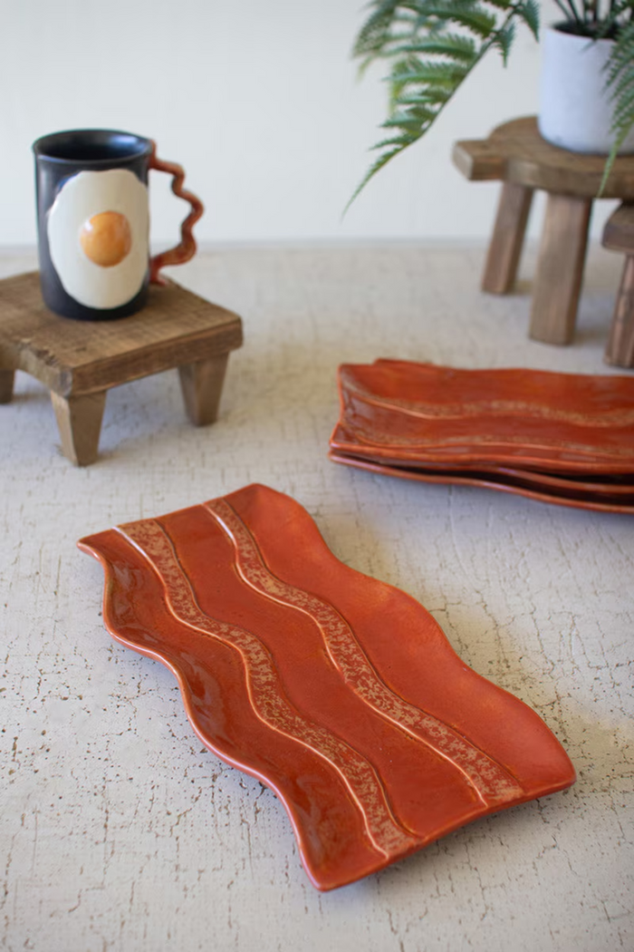 Ceramic Bacon Platters Box/4